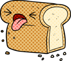cartoon disgusted loaf of bread png