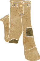 cartoon patched old pants png