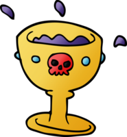 cartoon doodle goblet png