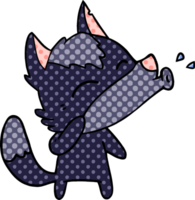 heulender Wolf-Cartoon png