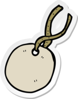 sticker of a cartoon gift tag png