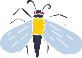 tecknad doodle bee png