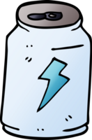 cartoon doodle can of energy drink png