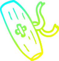 cold gradient line drawing of a cartoon toggle png