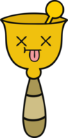 cute cartoon of a school bell png