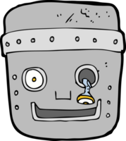 Cartoon-Roboterkopf png