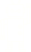 Crazy Robot Chalk Drawing png