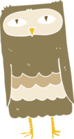 flat color illustration of owl png