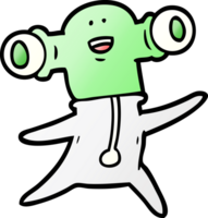 friendly cartoon alien png