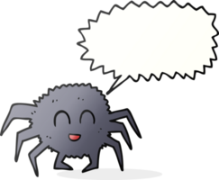 Hand gezeichnet Karikatur Spinne png