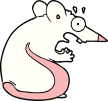 souris effrayée de dessin animé png