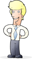 cartoon happy man png