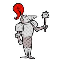hand drawn cartoon medieval knight png