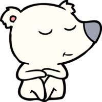 happy cartoon polar bear png