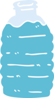 flat color illustration cartoon water bottle png