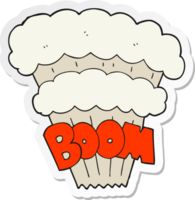 sticker of a cartoon explosion png