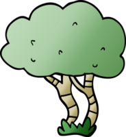 albero di doodle dei cartoni animati png