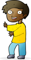 cartoon opgewonden jongen png