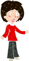 cartoon verraste vrouw png