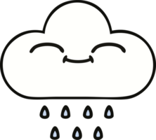 cute cartoon of a rain cloud png