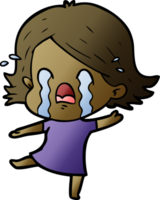 cartoon woman crying png