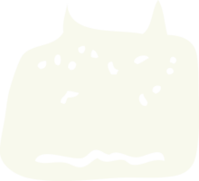 dente de desenho animado de ilustração de cor plana png