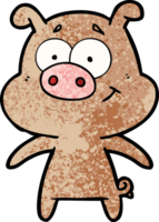 happy cartoon pig png