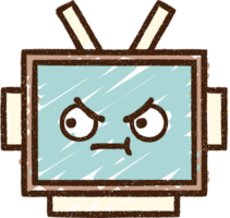 robot krijt tekening png