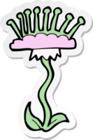 pegatina de una flor de dibujos animados png