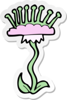 sticker of a cartoon flower png