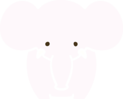 hand drawn quirky cartoon elephant png