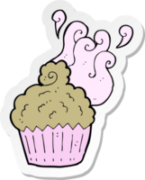 sticker of a cartoon cupcake png