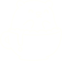 Coffee Bear Chalk Drawing png