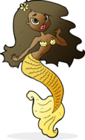 cartoon pretty mermaid png