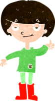 cartoon boy in poor clothing giving thumbs up symbol png