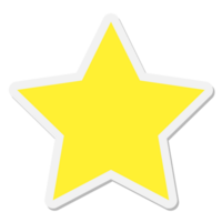 star shape sticker png