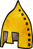 capacete viking de doodle de desenho animado png