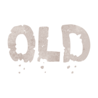 hand retro cartoon word old png