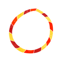 hand retro cartoon hula hoop png