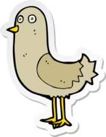 pegatina de un pájaro de dibujos animados png