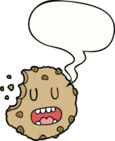 cartoon cookie with speech bubble png