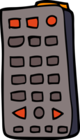 cartoon doodle remote control png