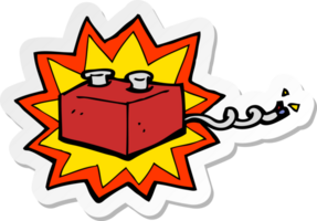 sticker van een cartoonbatterij png