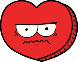 cartoon angry heart png