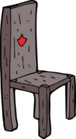 vieille chaise de dessin animé png