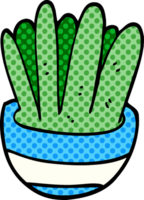 cartoon doodle house plant png