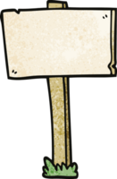 cartoon doodle sign post png