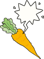 cartoon carrot with speech bubble png