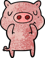 tecknad serie innehåll gris png