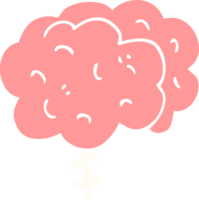 cartoon doodle brain png